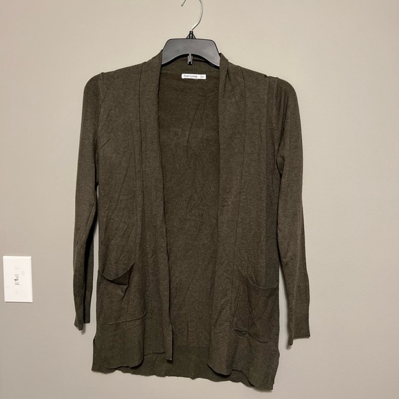 NWT Army Green Cardigan - Picture 1 of 3